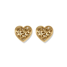 Load image into Gallery viewer, Contempo Heart Post Earrings

