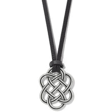 Load image into Gallery viewer, Interlok Trellis Leather Necklace
