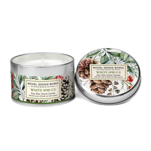 White Spruce Travel Candle
