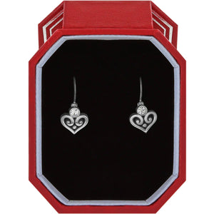 Alcazar Heart Leverback Earrings Gift Box