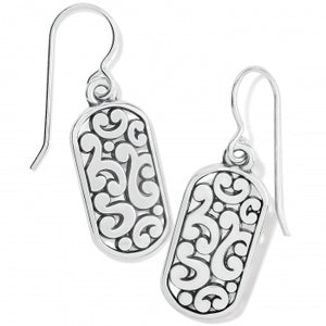 Contempo Token Tag French Wire Earrings
