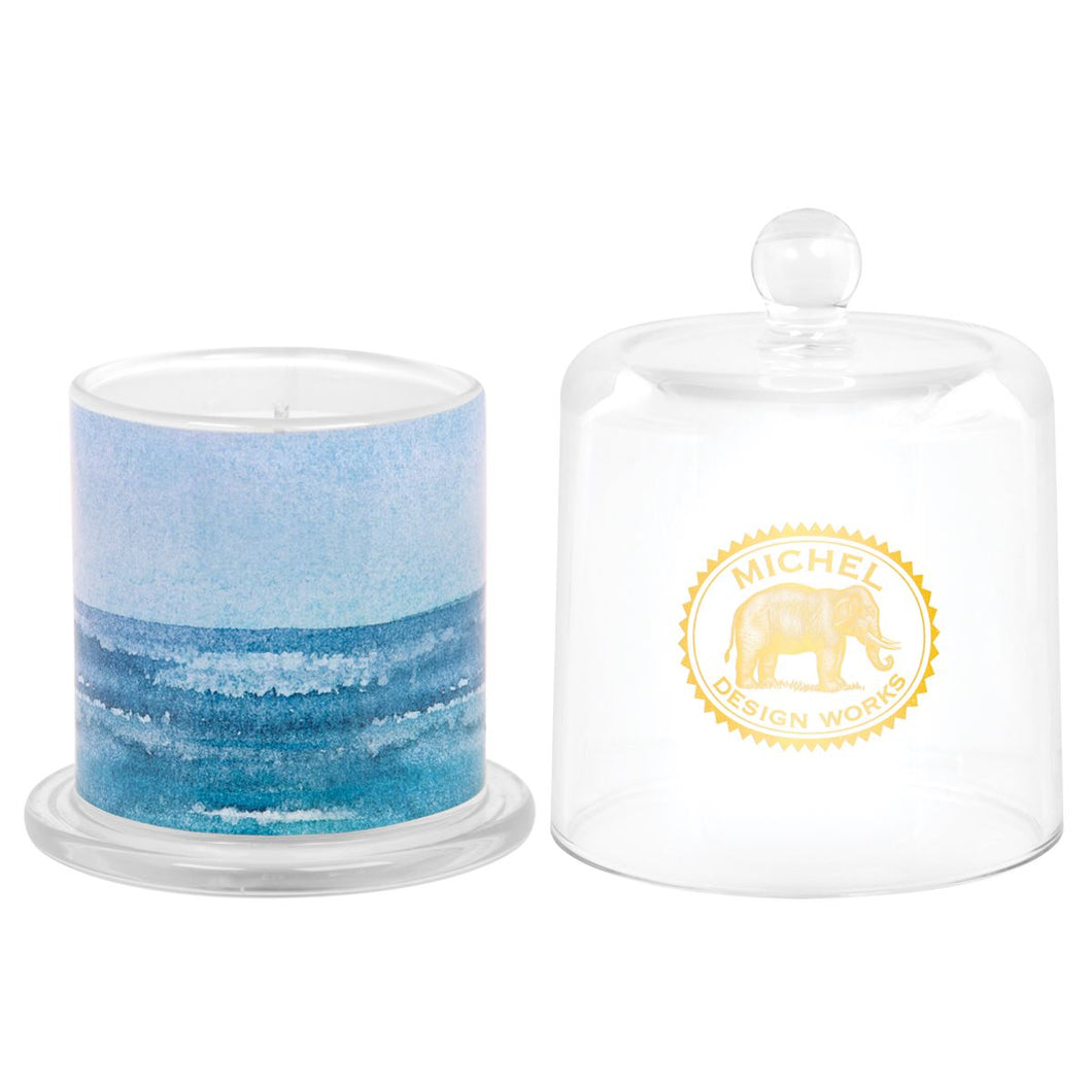 Deep Water Scented Cloche Candle