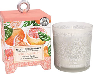 Pink Grapefruit Soy Wax Candle