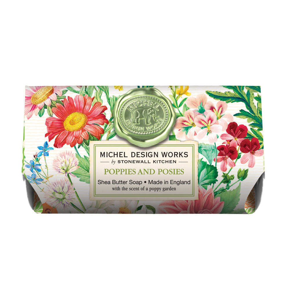 Poppies and Posies Large Bath Soap Bar