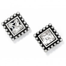 Load image into Gallery viewer, Sparkle Square Mini Post Earrings
