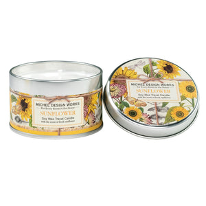 Sunflower Travel Candle